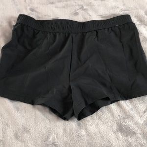 Black Fabletics Workout Zip Shorts